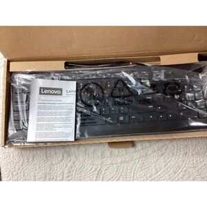 Lenovo Essential Wired Keyboard & Mouse Combo*US English Layout*New In Box